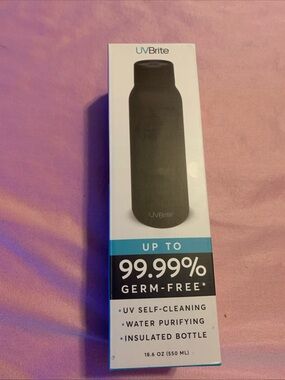 UVBRITE UV self-Cleaning and Water Purifying Bottle (TT-B02) New